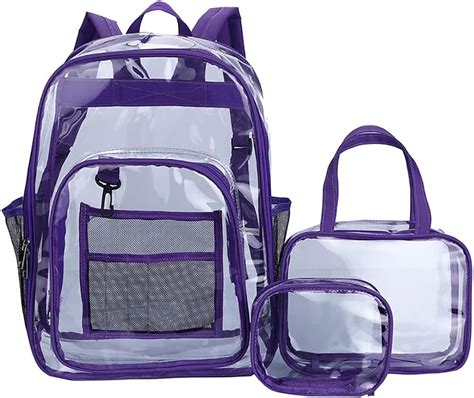 mochila de plastico transparente